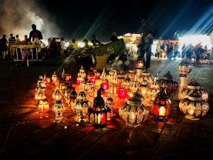 Djemaa el Fna Marrakech bei Nacht