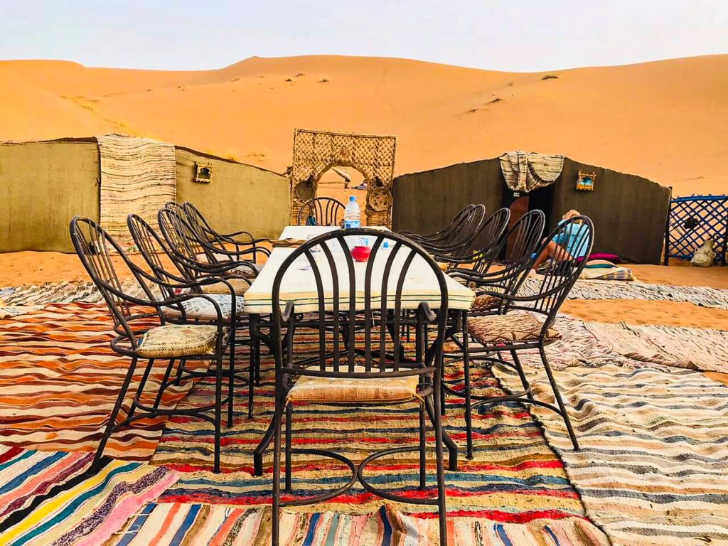 Einfaches Wüstencamp Marokko